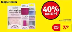 Kruidvat Tangle Teezer detangling mini hairbrush aanbieding