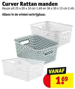 Kruidvat Curver Rattan manden aanbieding