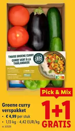 Lidl Groene Curry Verspakket aanbieding