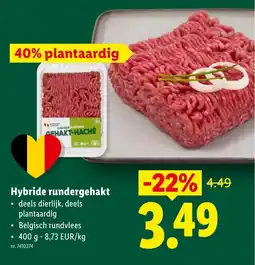 Lidl Hybride Rundergehakt aanbieding