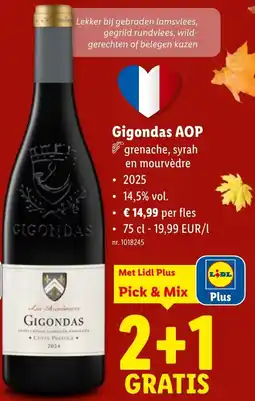 Lidl Gigondas AOP aanbieding