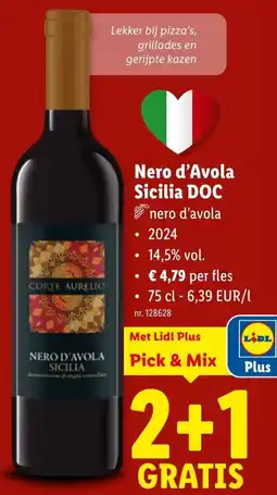 Lidl Nero d'Avola Sicilia DOC aanbieding