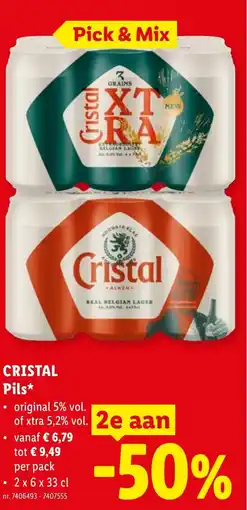 Lidl Cristal Pils aanbieding