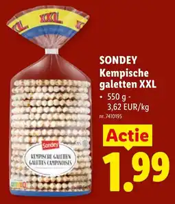 Lidl Sondey Kempische galetten XXL aanbieding