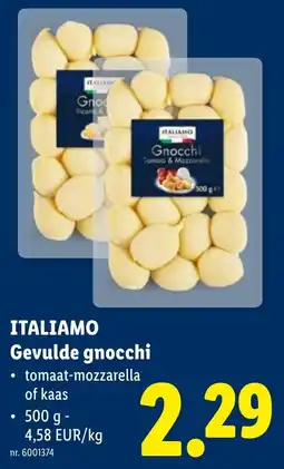 Lidl Italiamo Gevulde Gnocchi aanbieding