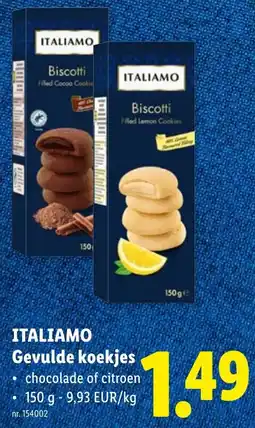 Lidl Italiamo Gevulde Koekjes aanbieding