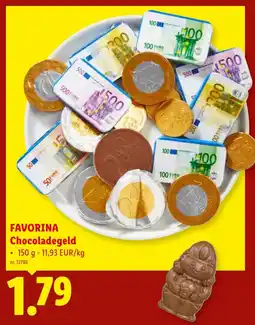 Lidl Favorina Chocoladegeld aanbieding