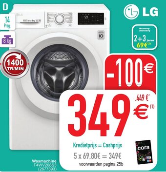 Cora Wasmachine aanbieding