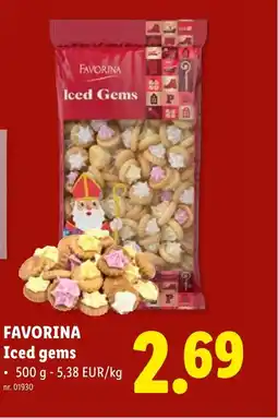 Lidl Favorina iced gems aanbieding