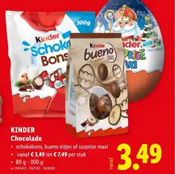 Lidl Kinder chocolade aanbieding