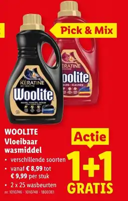 Lidl Woolite vloeibaar wasmiddel aanbieding