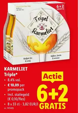 Lidl Karmeliet triple aanbieding