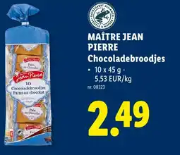 Lidl Maître jean pierre chocoladebroodjes aanbieding