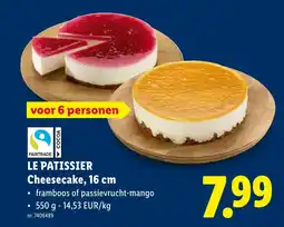 Lidl Le patissier cheesecake aanbieding