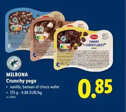 Lidl Milbona crunchy yogo aanbieding