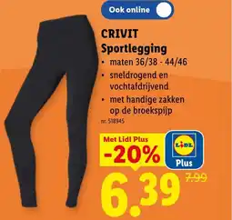 Lidl Crivit sportlegging aanbieding
