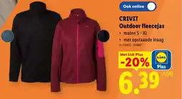Lidl Crivit outdoor fleecejas aanbieding