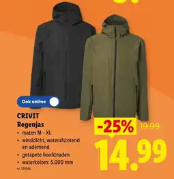 Lidl Crivit regenjas aanbieding