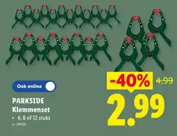 Lidl Parkside klemmenset aanbieding