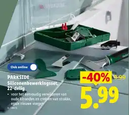 Lidl Parkside siliconenbewerkingsset aanbieding