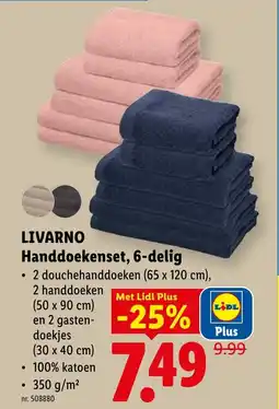Lidl Livarno handdoekenset aanbieding