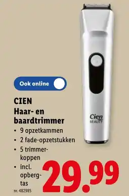 Lidl Cien haar en baardtrimmer aanbieding