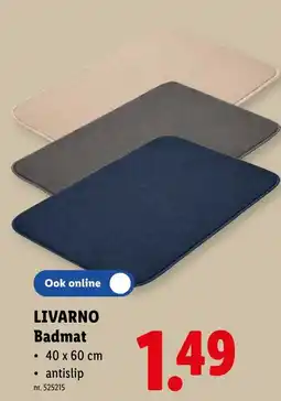 Lidl Livarno badmat aanbieding