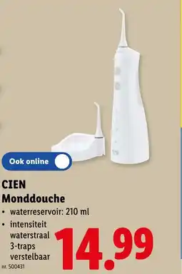 Lidl Cien monddouche aanbieding
