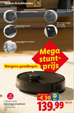 Lidl Roborock robotstofzuiger met dweilfunctie aanbieding