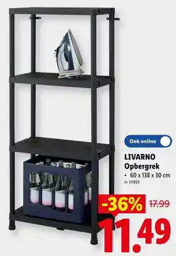 Lidl Livarno opbergrek aanbieding