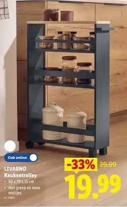 Lidl Livarno keukentrolley aanbieding