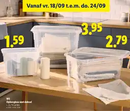 Lidl W5 Opbergbox met deksel aanbieding