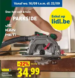 Lidl Parkside handcirkelzaag aanbieding