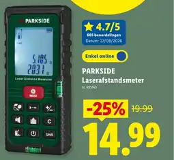 Lidl Parkside laserafstandsmeter aanbieding