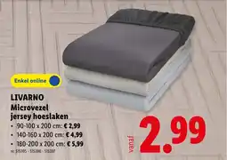Lidl Livarno microvezel jersey hoeslaken aanbieding
