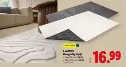 Lidl Livarno hoogpolig tapijt aanbieding