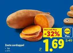 Lidl Zoete aardappel aanbieding