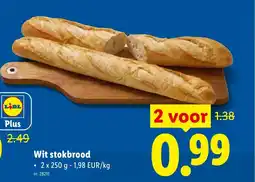 Lidl Wit stokbrood aanbieding