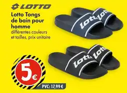 TEDi Lotto tongs de bain pour homme aanbieding