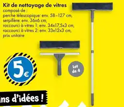 TEDi Kit de nettoyage de vitres aanbieding