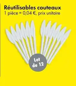 TEDi Réutilisables couteaux aanbieding