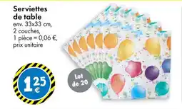 TEDi Serviettes de table aanbieding