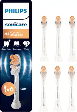 Coolblue Philips Sonicare Premium All-in-One Wit (6 stuks) aanbieding