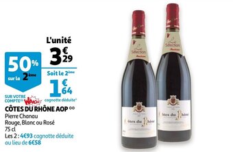 Auchan Cotes Du Rhone AOP aanbieding