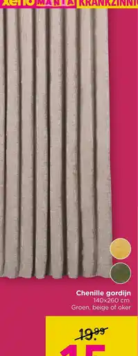 Xenos Chenille gordijn aanbieding