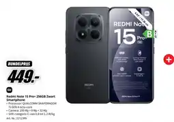 MediaMarkt Redmi Note 15 Pro+ 256GB Zwart Smartphone aanbieding
