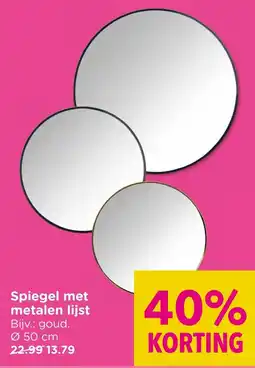 Xenos Spiegel met metalen lijst aanbieding
