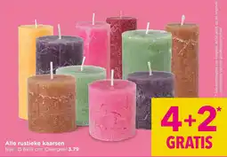 Xenos Alle rustieke kaarsen aanbieding