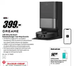 MediaMarkt Dreame l40 ultra ae zwart robostofzuiger met mop functie aanbieding