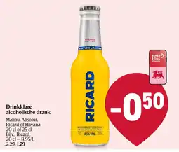 Delhaize Drinkklare alcoholische drank Ricard aanbieding